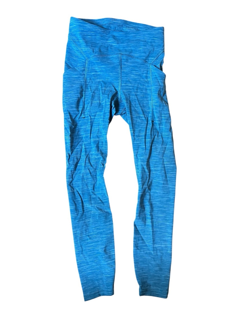 LNCWOT Lululemon Power ThruHigh Rise Tight 25" HeatherCapture Blue Size 4